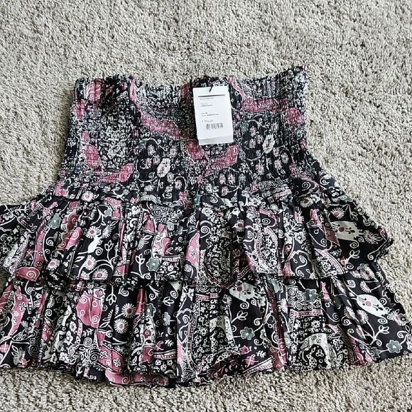 NWT Isabel Marant Tiered Boho Ruffled Feminine Cotton Skirt 42 - Picture 2 of 7